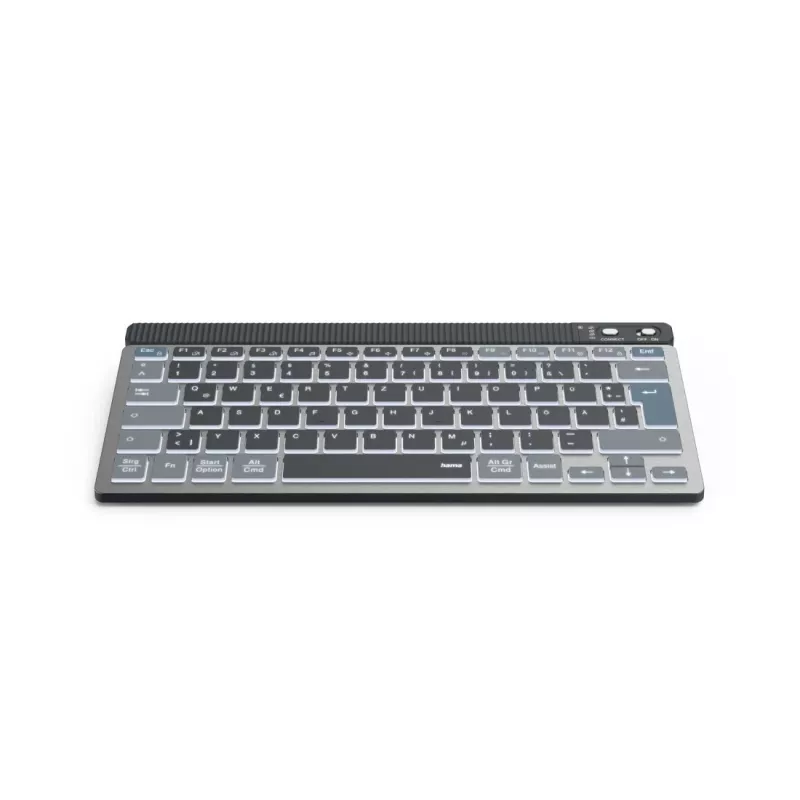 Hama WK-700 bezvadu tastatūra Home/Office Bluetooth QWERTZ vācu izkārtojums Antracīts, Melns, Zils
