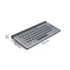 Hama WK-700 bezvadu tastatūra Home/Office Bluetooth QWERTZ vācu izkārtojums Antracīts, Melns, Zils