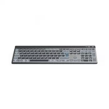 Hama WK-750 bezvadu tastatūra Home/Office Bluetooth QWERTZ vācu izkārtojums Antracīta, Melna, Zila