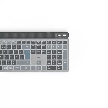 Hama WK-750 bezvadu tastatūra Home/Office Bluetooth QWERTZ vācu izkārtojums Antracīta, Melna, Zila