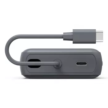 Hama “Travel” ārējais akumulators ar kabeli, 10000mAh, 2 USB-C izejas, antracīts