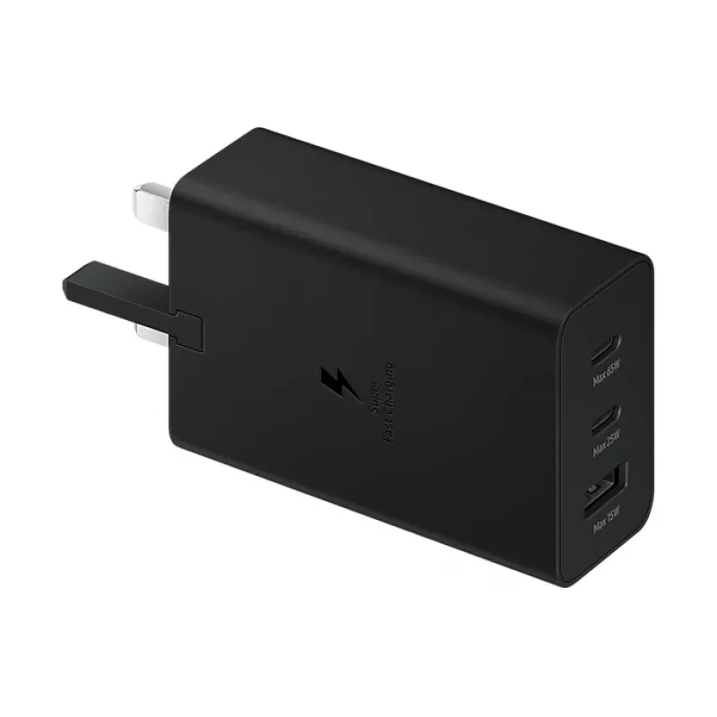 Samsung EP-T6530NBEGWW 65W USB-C ātrās uzlādes lādētājs, melns