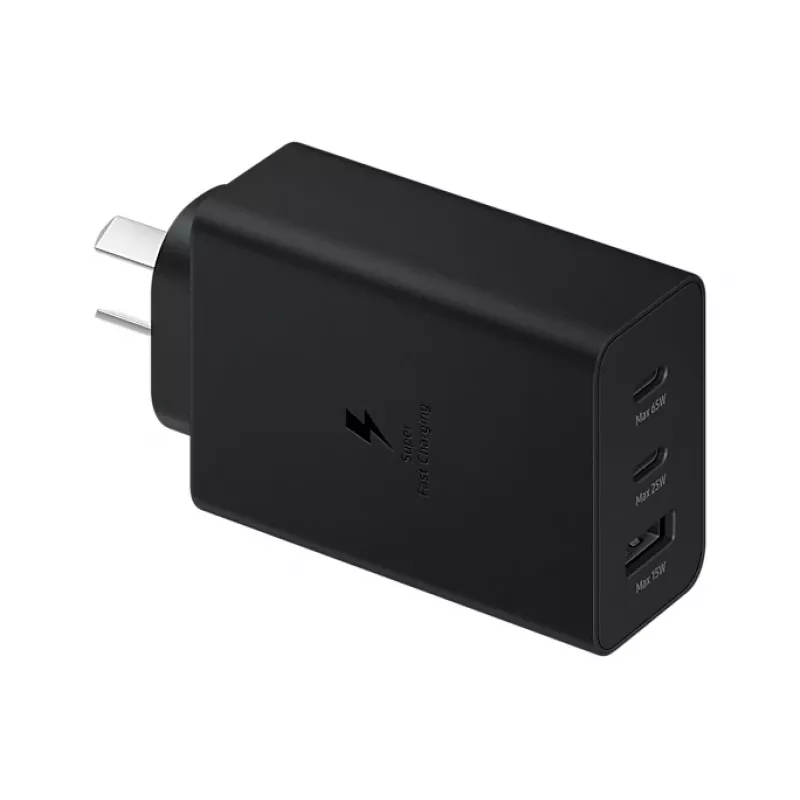 Samsung EP-T6530NBEGWW 65W USB-C ātrās uzlādes lādētājs, melns