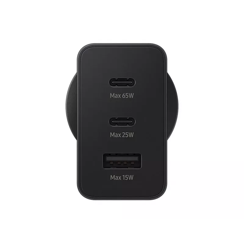 Samsung EP-T6530NBEGWW 65W USB-C ātrās uzlādes lādētājs, melns