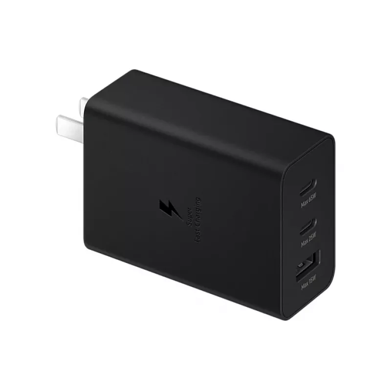 Samsung EP-T6530NBEGWW 65W USB-C ātrās uzlādes lādētājs, melns