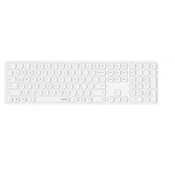 Bezvadu Bluetooth tastatūra Rapoo 00228034 QWERTZ vācu izkārtojums balta