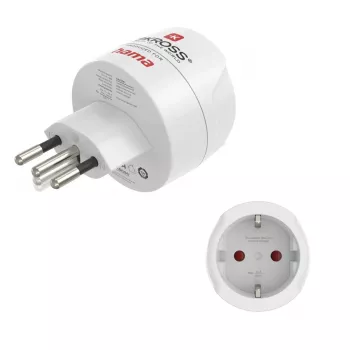 Hama 00223484 strāvas adapteris spraudnis Type J – kontaktligzda Type C (Europlug) Balts