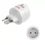 Hama 00223484 strāvas adapteris spraudnis Type J – kontaktligzda Type C (Europlug) Balts
