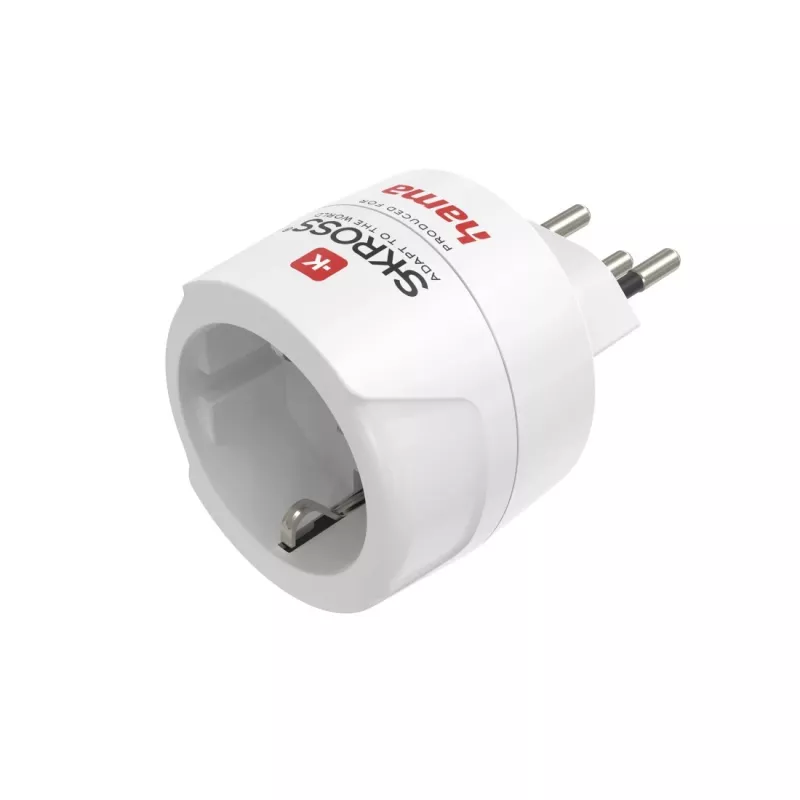 Hama 00223484 strāvas adapteris spraudnis Type J – kontaktligzda Type C (Europlug) Balts