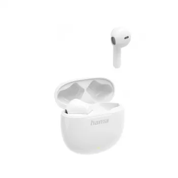 Hama Action One TWS austiņas, balss/mūzika, Bluetooth, baltas