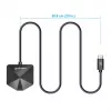 Manhattan USB-C & USB-A kombinētais centrmezgls, 4 porti (2x USB-A, 2x USB-C), 5 Gbps, leņķveida forma, barošana caur USB