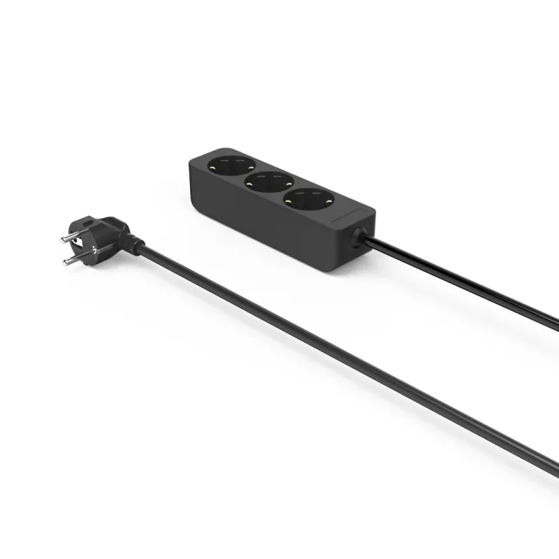 Hama 00223012 pagarinātājs 1.4 m 3 kontaktligzdas Iekštelpām Melns
