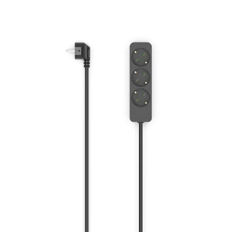 Hama 00223012 pagarinātājs 1.4 m 3 kontaktligzdas Iekštelpām Melns