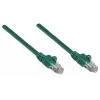 Intellinet tīkla savienojuma kabelis, Cat5e, 7,5 m, zaļš, CCA, U/UTP, PVC, RJ45, apzeltīti kontakti, bez aizķeršanās, ar aizsargvāciņu, mūža garantija