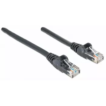 Intellinet tīkla vads, Cat6, 2m, Melns, CCA, U/UTP, PVC, RJ45, apzeltīti kontakti, Snagless, Booted, Mūža garantija