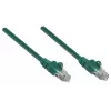 Intellinet tīkla vads, Cat6, 2m, Zaļš, CCA, U/UTP, PVC, RJ45, Zeltīti kontakti, Bez aizķeršanās, Ar aizsargvāciņu, Mūža garantija
