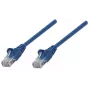 Intellinet tīkla vads Cat6, 1,5 m, zils, CCA, U/UTP, PVC, RJ45, zeltīti kontakti, aizsargapvalks, mūža garantija