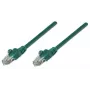 Intellinet tīkla savienojuma kabelis, Cat5e, 3m, Zaļš, CCA, U/UTP, PVC, RJ45, apzeltīti kontakti, aizsargvāciņš, ar aizsargpogu, mūža garantija