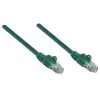 Intellinet tīkla savienojuma kabelis, Cat5e, 3m, Zaļš, CCA, U/UTP, PVC, RJ45, apzeltīti kontakti, aizsargvāciņš, ar aizsargpogu, mūža garantija