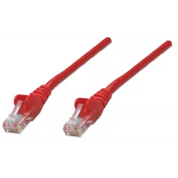 Intellinet tīkla vads, Cat6, 0,5 m, sarkans, CCA, U/UTP, PVC, RJ45, apzeltīti kontakti, bez aizķeršanās, ar aizsargvāciņu, mūža garantija