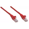 Intellinet tīkla vads, Cat6, 0,5 m, sarkans, CCA, U/UTP, PVC, RJ45, apzeltīti kontakti, bez aizķeršanās, ar aizsargvāciņu, mūža garantija