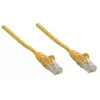 Intellinet tīkla vads, Cat5e, 2m, Dzeltens, CCA, U/UTP, PVC, RJ45, apzeltīti kontakti, aizsargapvalks, mūža garantija