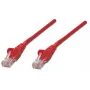 Intellinet tīkla vads, Cat5e, 2m, Sarkans, CCA, U/UTP, PVC, RJ45, apzeltīti kontakti, aizsargvāciņš, aizsargapvalks, mūža garantija