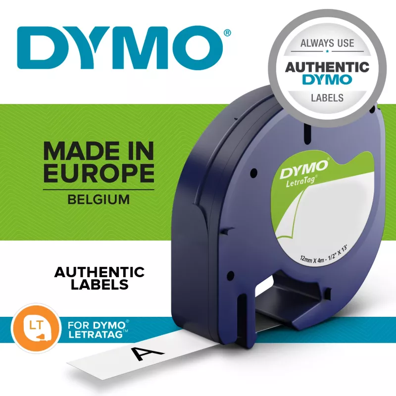 DYMO LetraTag ® 100T - Marķēšanas iekārta QWZ, QWERTZ, Tiešā termiskā / Termopārnese, Pelēka