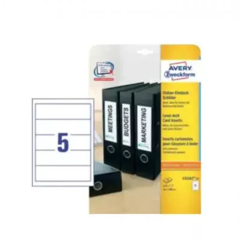 Pašlīmējošās printera uzlīmes Avery C32267-25