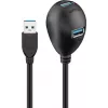USB 3.0 pagarinājuma kabelis Goobay 95918 Melns