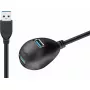 USB 3.0 pagarinājuma kabelis Goobay 95918 Melns
