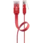Goobay CAT 6 plakanais patch kabelis U/UTP sarkans 2 m