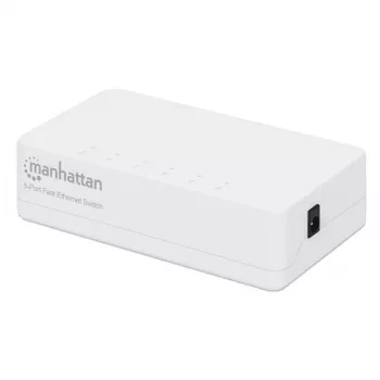 Manhattan 5-Portu Fast Ethernet Slēdzis, Plastmasa, Trīs Gadu Garantija, Kastē