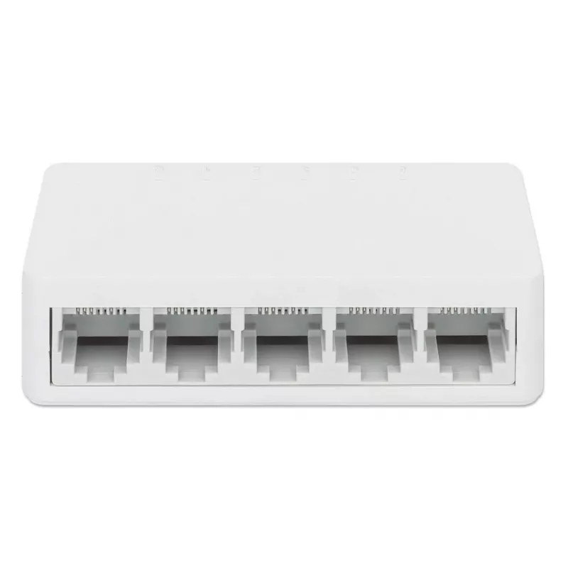 Manhattan 5-Portu Fast Ethernet Slēdzis, Plastmasa, Trīs Gadu Garantija, Kastē