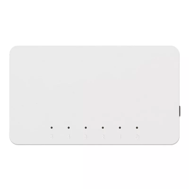 Manhattan 5-Portu Fast Ethernet Slēdzis, Plastmasa, Trīs Gadu Garantija, Kastē