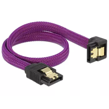 SATA kabelis DeLOCK 83695 0.3 m Purpursarkans