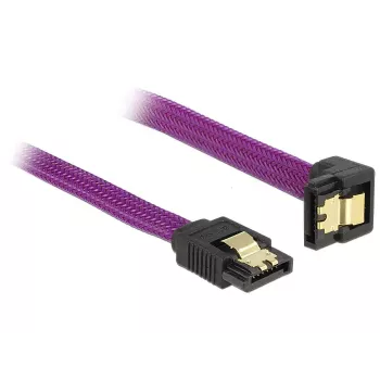 SATA kabelis DeLOCK 83695 0.3 m Purpursarkans