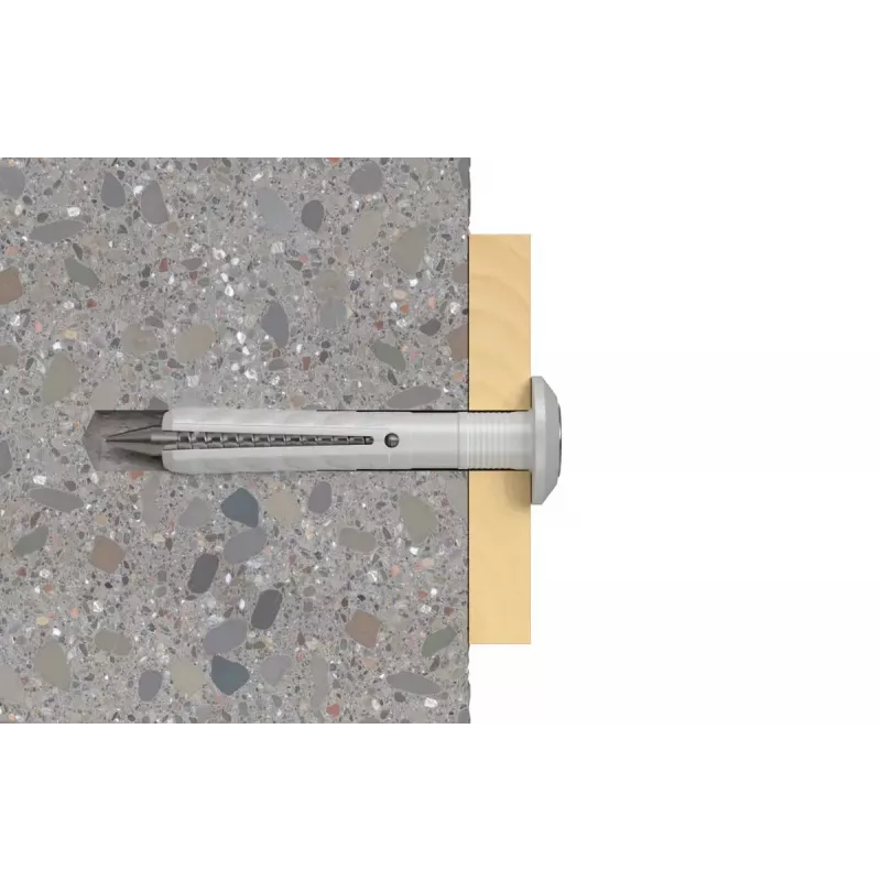Fischer 48795 Sienas dībeļu un naglu komplekts 6x40 mm, 100 gab.