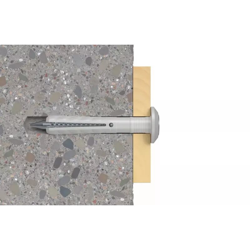 Fischer 48795 Sienas dībeļu un naglu komplekts 6x40 mm, 100 gab.