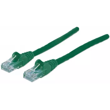 Intellinet tīkla vads, Cat6, 20m, Zaļš, CCA, U/UTP, PVC, RJ45, Zelta kontakti, Aizsargāts, Ar aizsargvāciņu, Mūža garantija