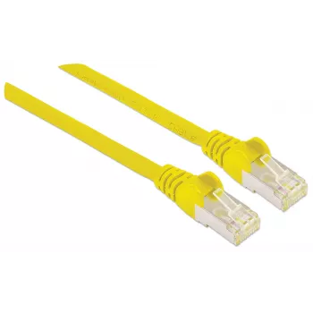 Intellinet tīkla vads, Cat6, 7,5m, Dzeltens, Varš, S/FTP, LSOH / LSZH, RJ45, Apzeltīti kontakti, Bezķēdes, Ar aizsargvāciņu, Mūža garantija