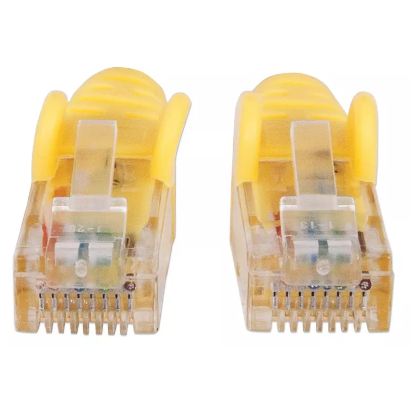 Intellinet tīkla vads, Cat6A, 30m, Dzeltens, Varš, S/FTP, LSOH / LSZH, PVC, RJ45, Zeltīti kontakti, Bezķēdes, Ar aizsargu, Mūža garantija