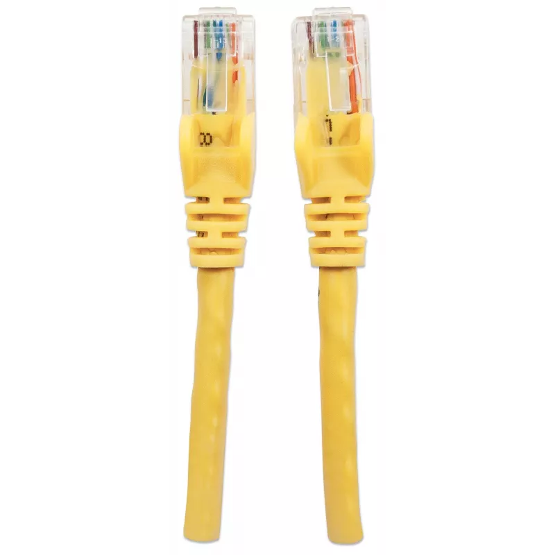 Intellinet tīkla vads, Cat6A, 30m, Dzeltens, Varš, S/FTP, LSOH / LSZH, PVC, RJ45, Zeltīti kontakti, Bezķēdes, Ar aizsargu, Mūža garantija
