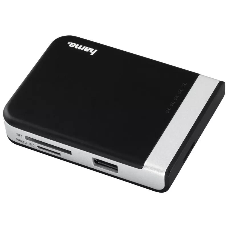 Hama 00054546 karšu lasītājs USB 3.2 Gen 1 (3.1 Gen 1) Type-A/Type-C Melns, Sudrabs