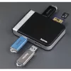 Hama 00054546 karšu lasītājs USB 3.2 Gen 1 (3.1 Gen 1) Type-A/Type-C Melns, Sudrabs