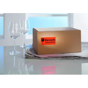 Pašlīmējošā etiķete Avery 7211 Noapaļots taisnstūris Sarkanā krāsā