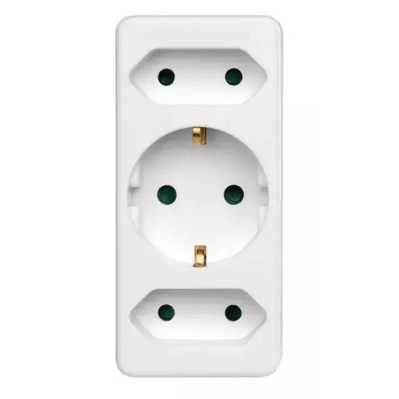 Hama 00108844 strāvas adapteris F tipa spraudnis balts