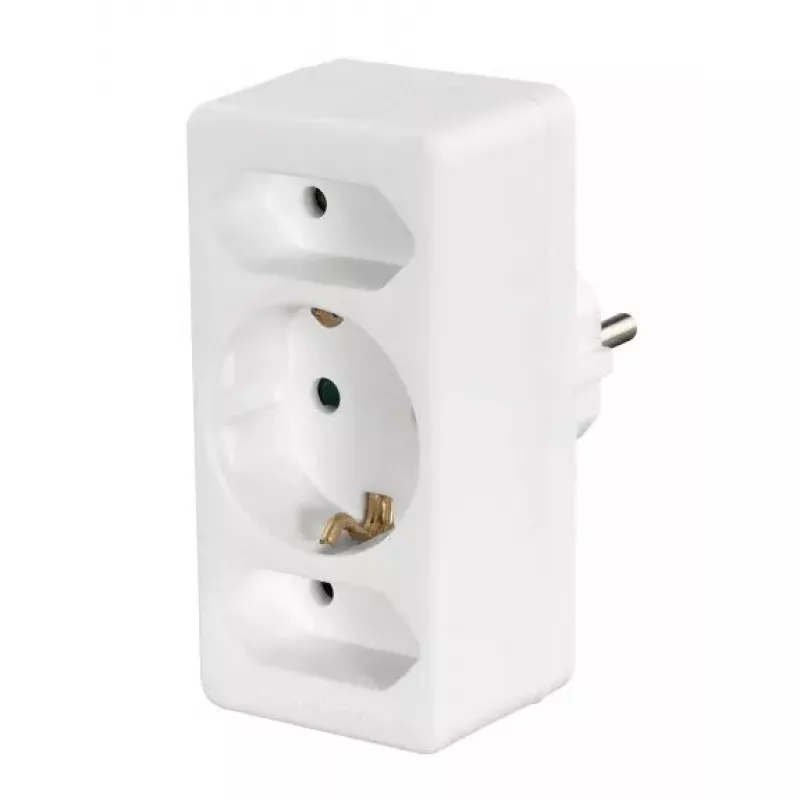 Hama 00108844 strāvas adapteris F tipa spraudnis balts