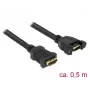 HDMI pagarinātāja kabelis DeLOCK 85465 0,5 m