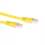 ACT Yellow 0,5 m LSZH U/UTP CAT6 savienojuma kabelis ar RJ45 savienotājiem